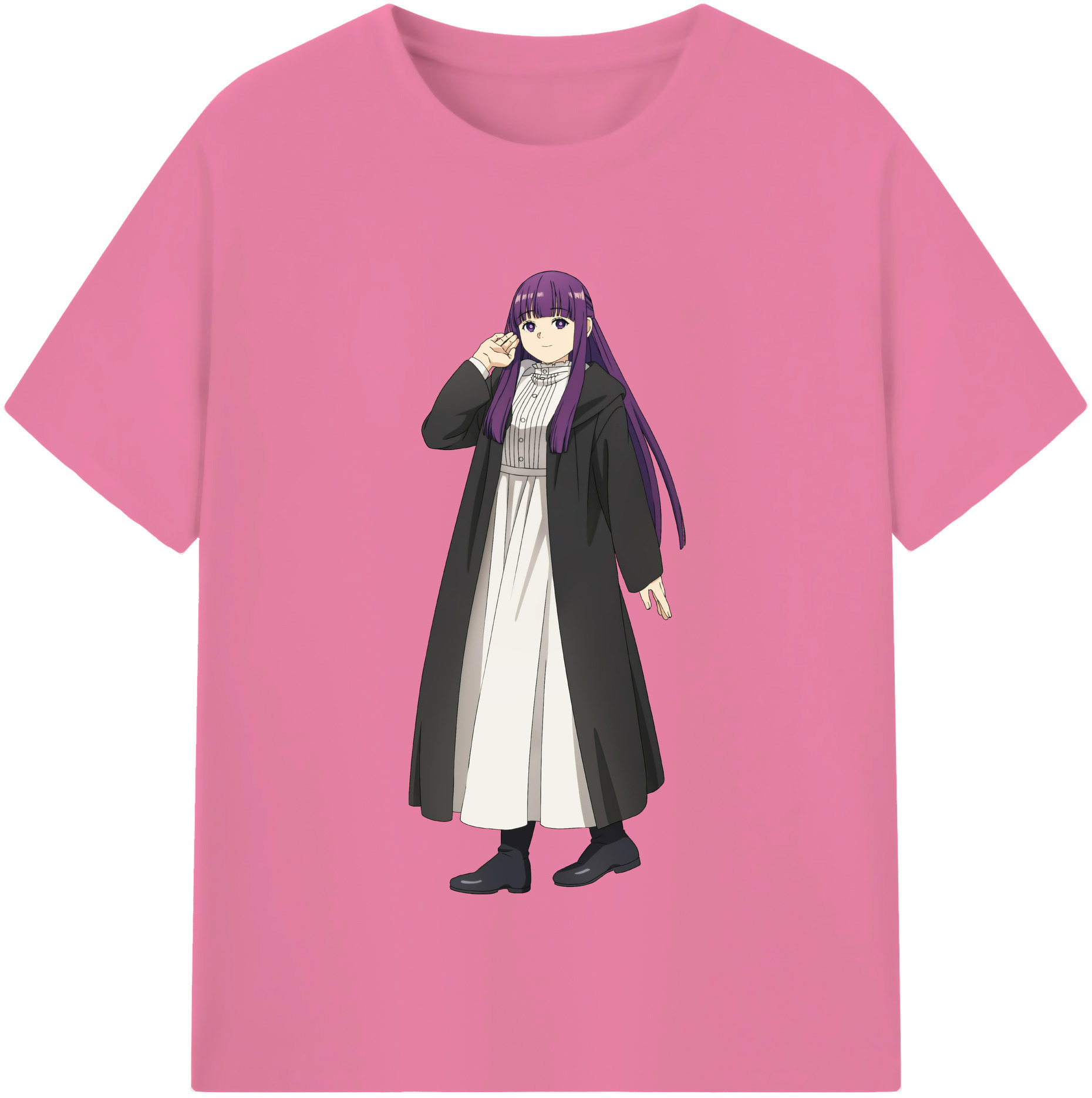 （画像用） 葬送のフリーレン Frieren 綿100％半袖Tシャツ（フロントプリント）